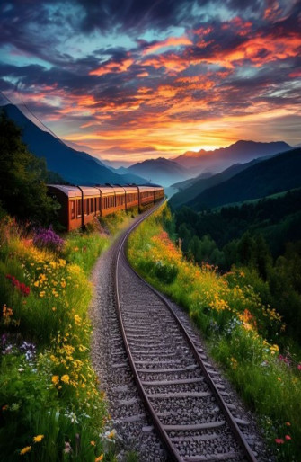 HD Train Tracks Wallpaper