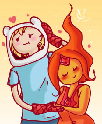 Finn And Flame Princess On Adventuretimecouple Deviantart