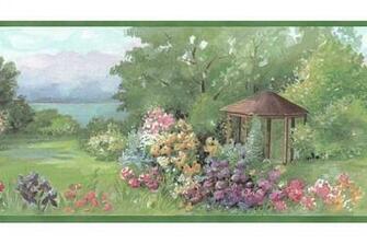 Green Country Wallpaper Border