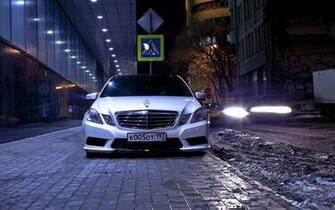 Mercedes Benz E Klasse Russland Wei Wallpaper