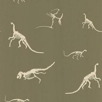 Ng63857 Brown Dinosaur Bones Prehistoric Brewster Wallpaper