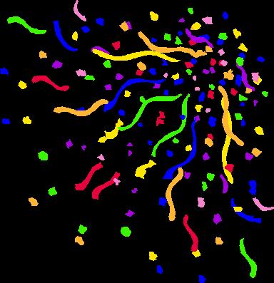 Confetti And Streamers Clip Art Pictures To