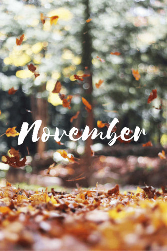 Cute November Fall Wallpaper