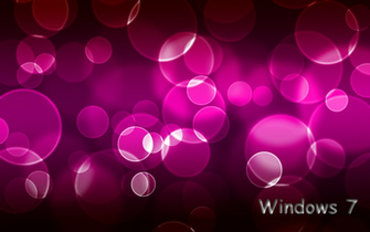 Pink Win7 Bubbles By Rafalmania