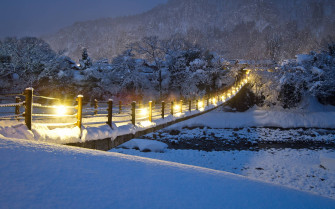 Beautiful Winter Night Wallpaper
