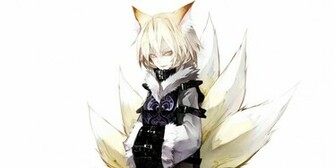 Girl Badass Yakumo Ran Fox Koumajou Densetsu Simple Background