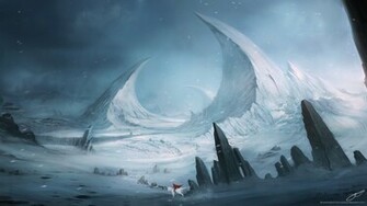 Wallpaper Pickywallpaper Winter Fantasy Landscape Jpg