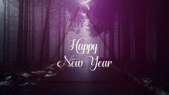 New Year Computer Background With Purple Color Wallpaper