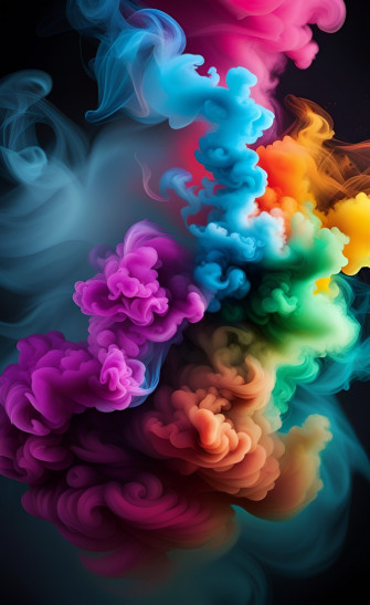Colorful Smoke Wallpaper