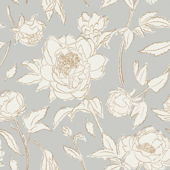 Sketched Peonies Peel And Stick Wallpaper Love Vs Design