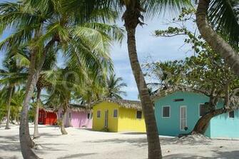 Beach Huts Caribbean Hot Girls Wallpaper