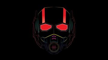 Ant Man Mask Superhero Minimal Wallpaper