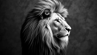 Lion Wallpaper Black And White