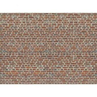 1wall Rustic Red Brick Wallpaper Mural At Wilko