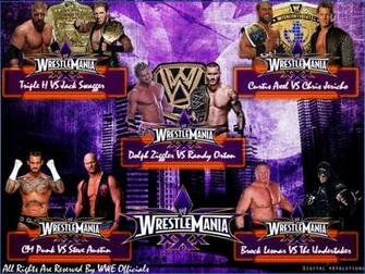 Wwe Wrestlemania Wallpaper Matchcard