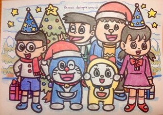 Doraemon And Friends Christmas Theme By Dengekipororo