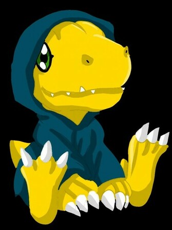 Agumon In Hoodie Vector By Ajl03