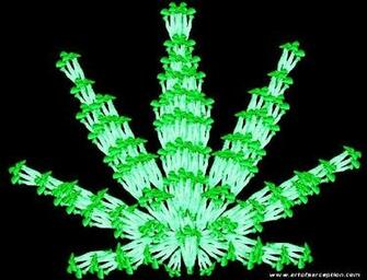 Trippy Weed Leaf Pot Picture