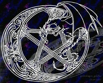 Dragon Pentacle Wallpaper