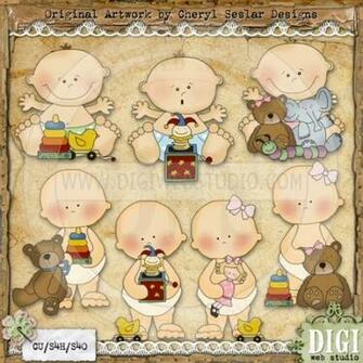 Baby S Playtime Cheryl Seslar Country Clip Art Digi Web Studio