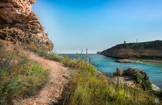 Sea And Cliff Background High Quality Background