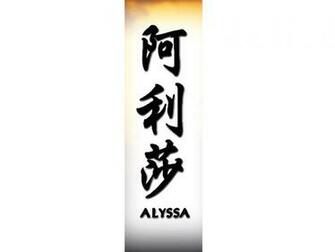 Names Tattoo Artistic Writing Alyssa High Quality Background