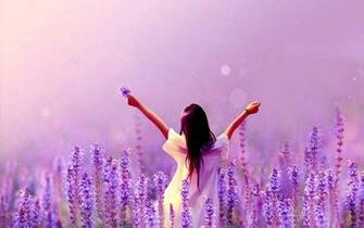 Girl In Lavender Field High Resolution Wallpaper For Desktop