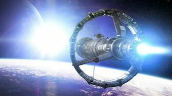 Wallpaper Space Planet Ship Art Star