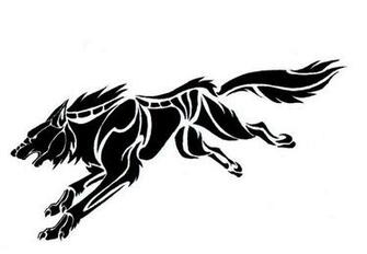 Wolf Tribal Wallpaper