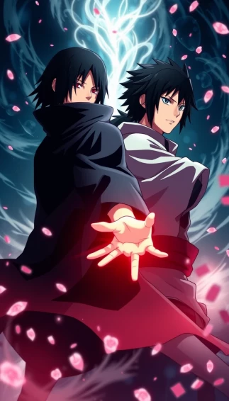 Itachi Sasuke Phone Wallpaper
