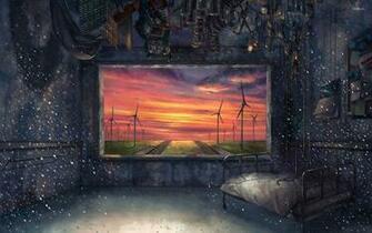 Prison Like Room Wallpaper Anime