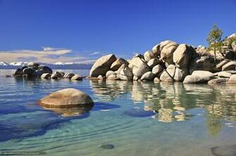 Wallpaper Eastern Shore Lake Tahoe Stones Landscape
