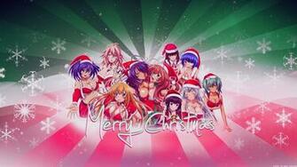 Anime Girls Merry Christmas Wallpaper And Stock Photos
