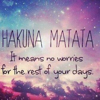 Hakuna Matata Galaxy Background