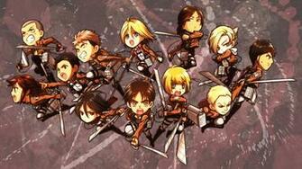 Attack On Titan Chibi Wallpaper HD Image