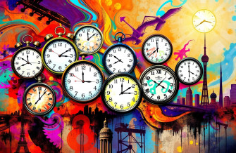 Time Zone Clock Wallpaper