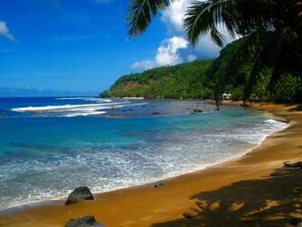 Deserted Beach With A Sunny Weather HD Widescreen Wallpaper
