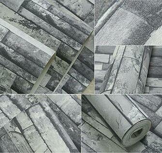 Blooming Wall 3d Faux Cultural Brick Stone Wallpaper Roll For
