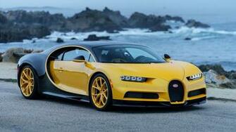 Bugatti Chiron Yellow And Black 4k Wallpaper HD Car