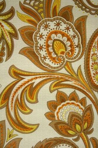 Large Pattern Paisley Wallpaper