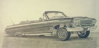 Lowrider Car Drawings Art Paintings Of Low Riders By HD Wallpaper