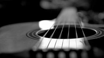 Black Taylor Acoustic Guitar Wallpaper Data