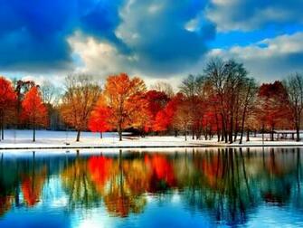 Snowy Autumn One HD Wallpaper Pictures Background
