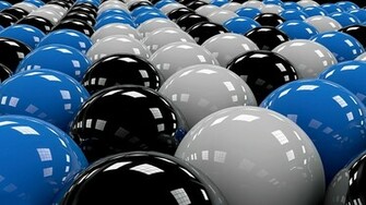 Shiny Spheres Wallpaper 3d