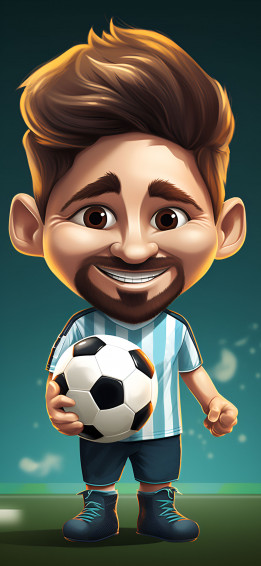 Chibi Lionel Messi Wallpaper Cute And Funny