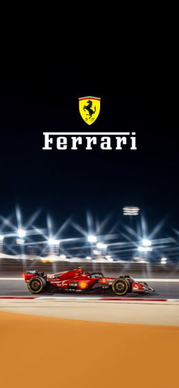Carlos Sainz Bahrain Testing Phone Wallpaper With And Without