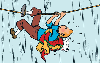 Climbing Tintin Waterfalls Ropes Snowy