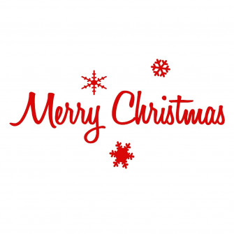 Merry Christmas Sticker Decal Holidays Words Phrases Choose