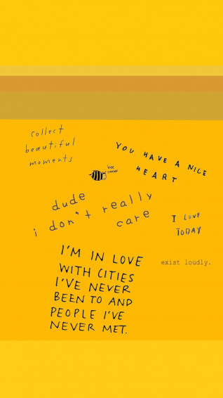 Yellow Aesthetic Phone Wallpaper