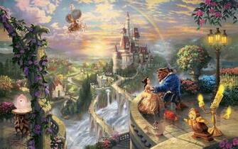 Love Disney Company Castles Movies Fantasy Art Beast Magic Rainbows